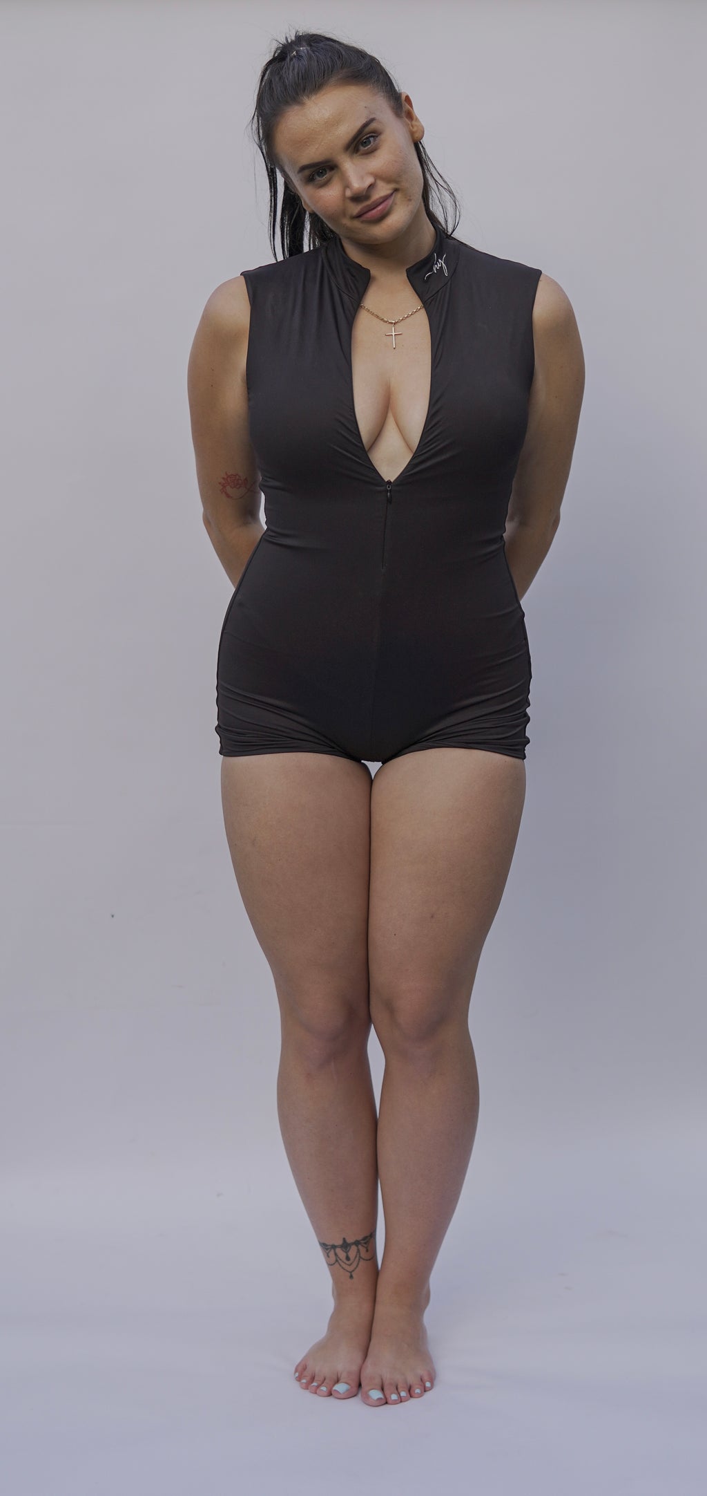 Sculpting Sleeveless Swimsuit with Shorts
