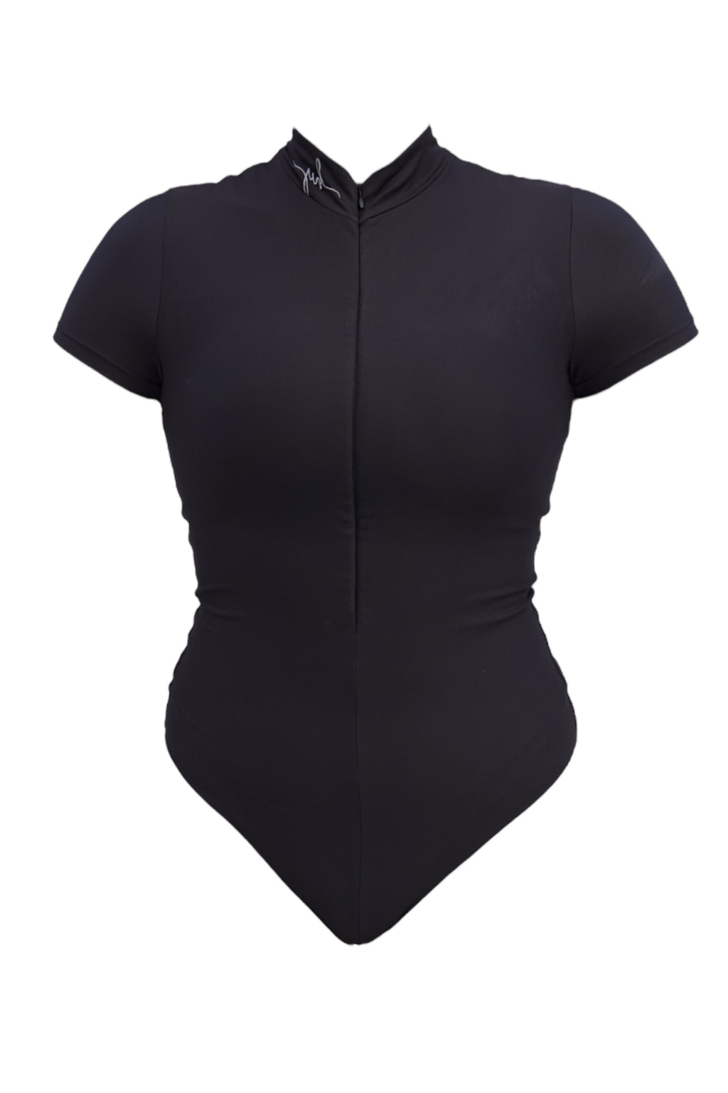 Short Sleeve Collared Shapewear Swimsuit