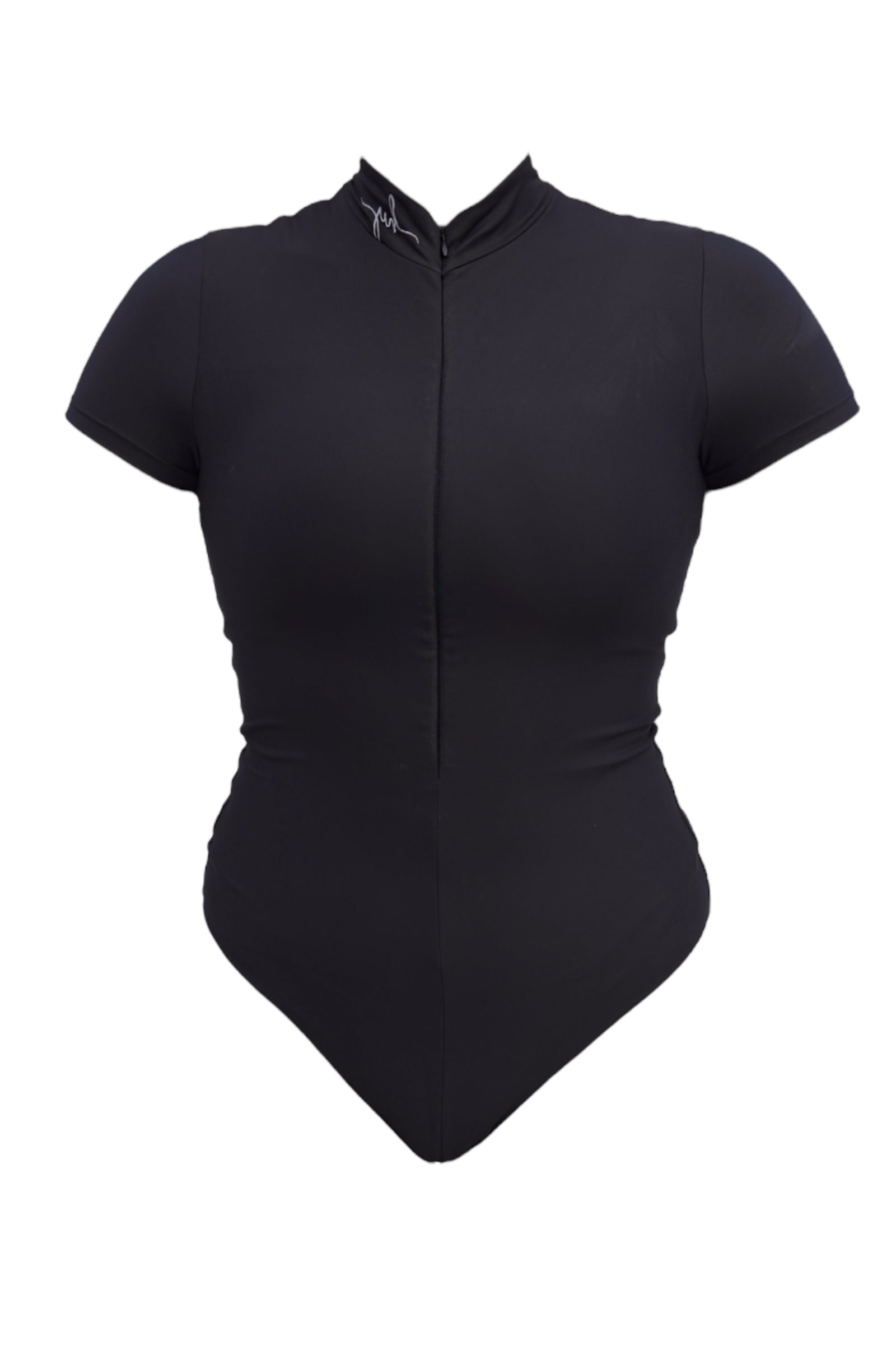 Short Sleeve Collared Shapewear Swimsuit