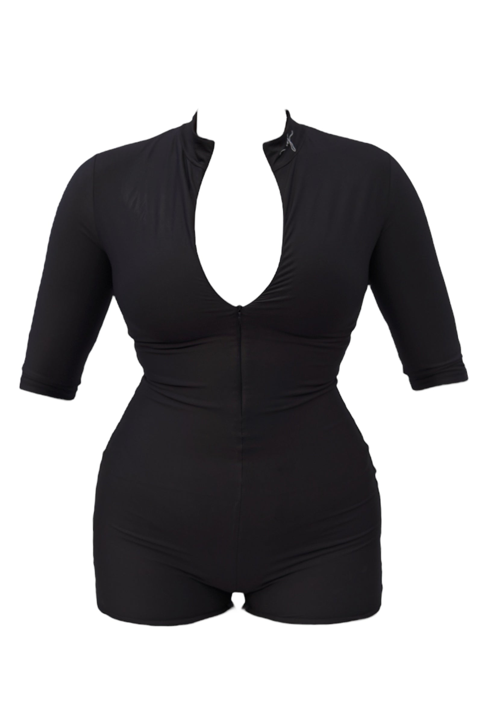Half Sleeve Shapewear Swimsuit with Shorts